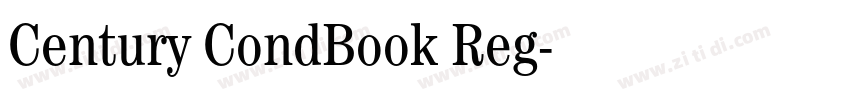 Century CondBook Reg字体转换